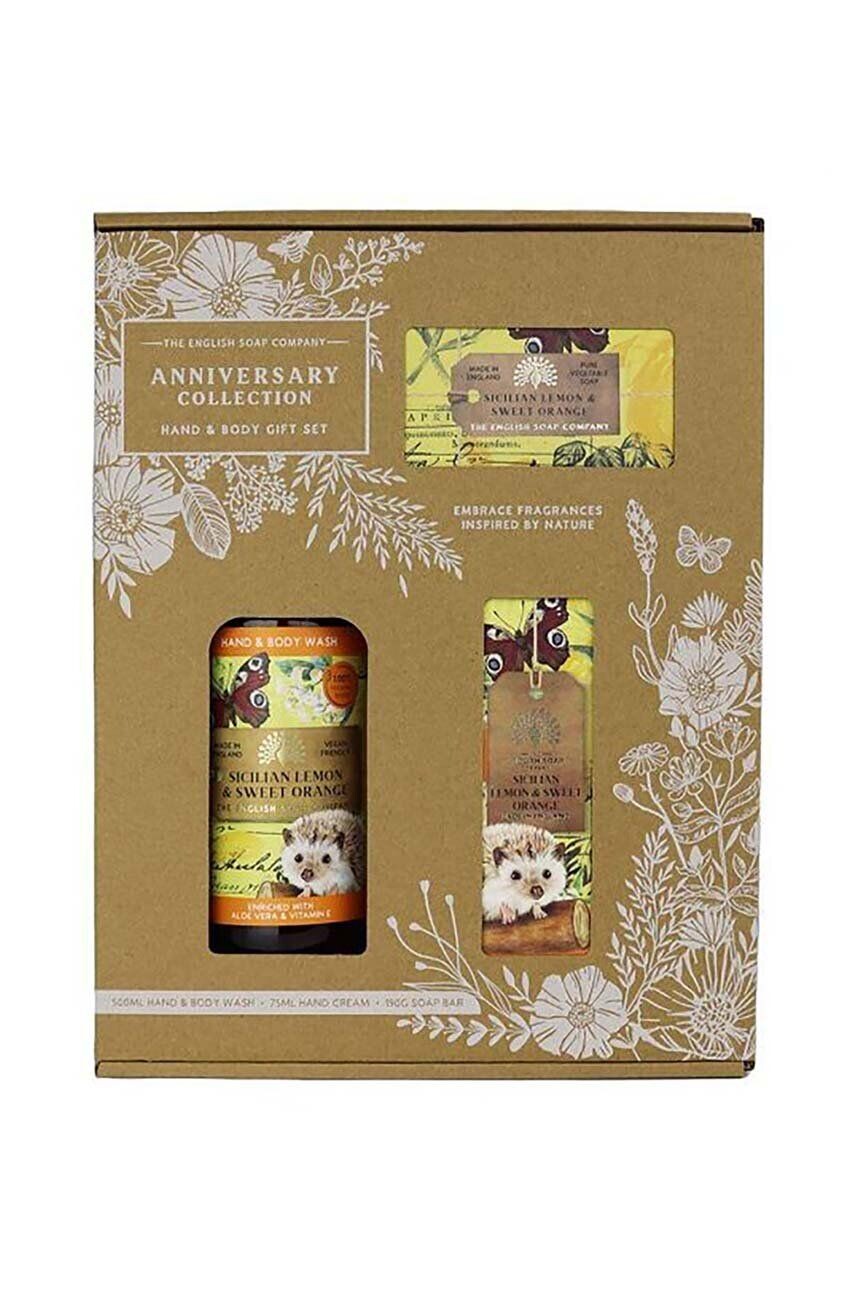 Sada kozmetiky pre každodennú starostlivosť The English Soap Company Gift Box Sicilian Lemon&Sweet Orange 3-pak