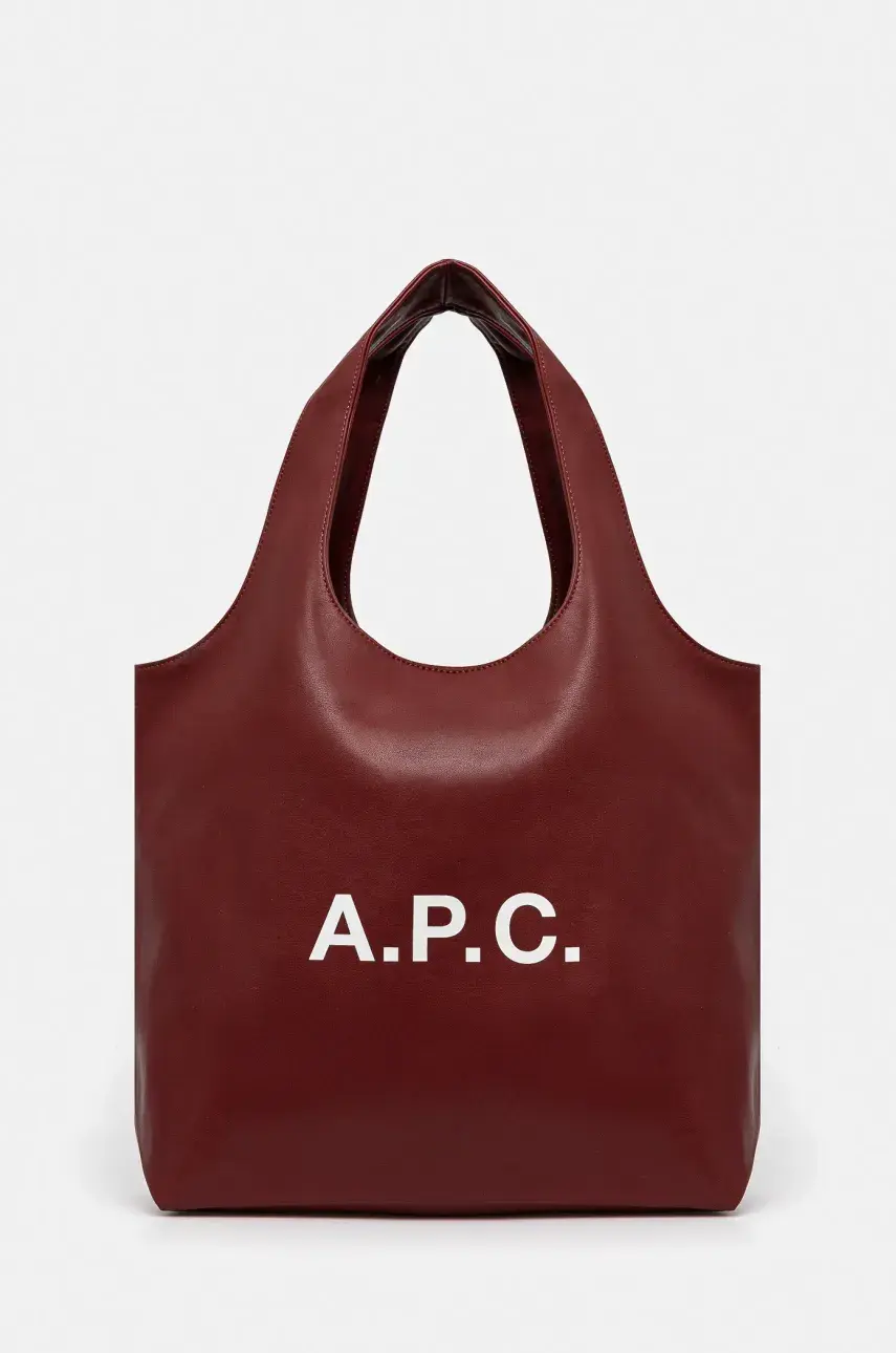Taška A.P.C. Ninon bordová farba