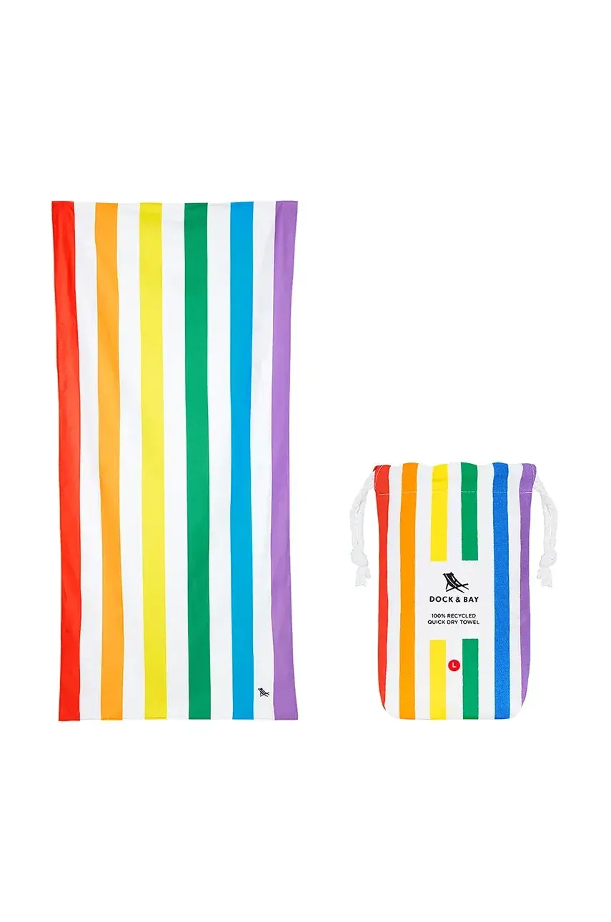 Rýchloschnúci plážový uterák Dock & Bay Rainbow Skies 160 x 90 cm viac farieb, 0