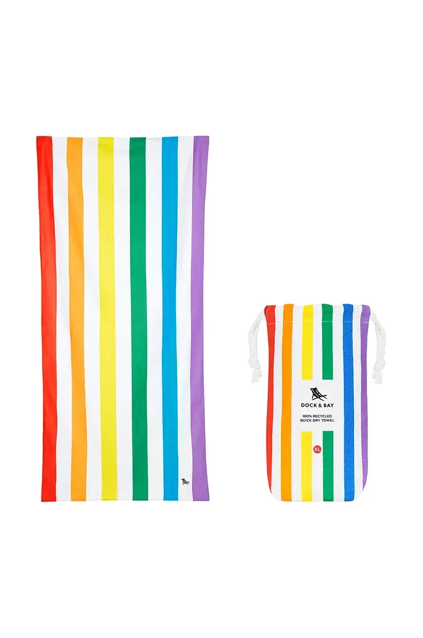 Rýchloschnúci plážový uterák Dock & Bay Rainbow Skies 200 x 90 cm viac farieb, 0