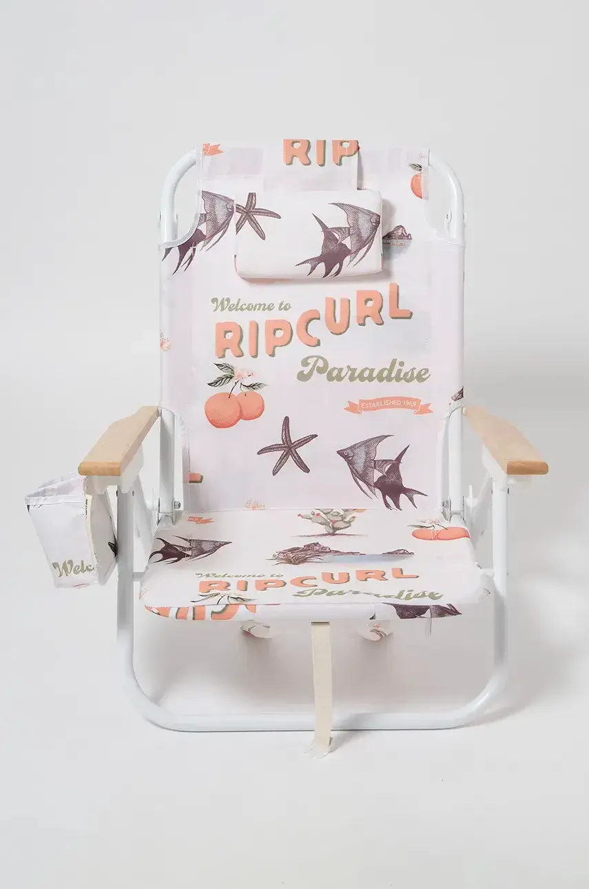 Plážová stolička SunnyLife Welcome to Paradise Chalk x Rip Curl béžová farba