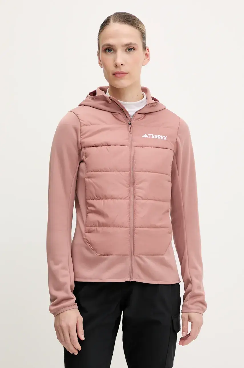 Športová bunda adidas TERREX Multi Hybrid oranžová farba, prechodná, JD8416