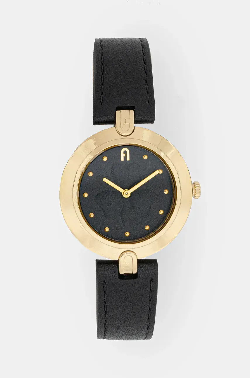 Hodinky Furla FURLA HERITAGE dámske, čierna farba, WW00002012L2