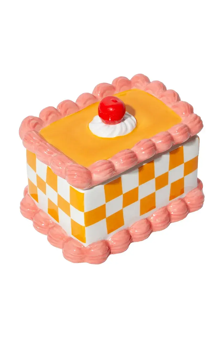 Nádoba s vekom DOIY Sweetie oranžová farba