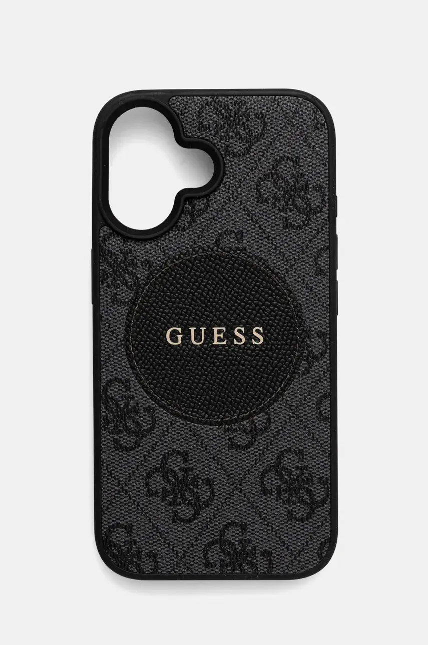 Guess iPhone 16 čierna farba, GUHMP16SP4PGRSGK