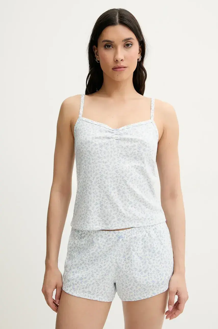 Pyžamový top Hollister Co. béžová farba, KI346-5022