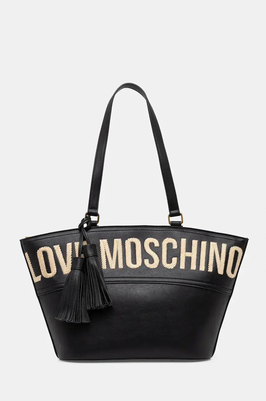 Kabelka Love Moschino čierna farba, JC4285PP0MKJ0000