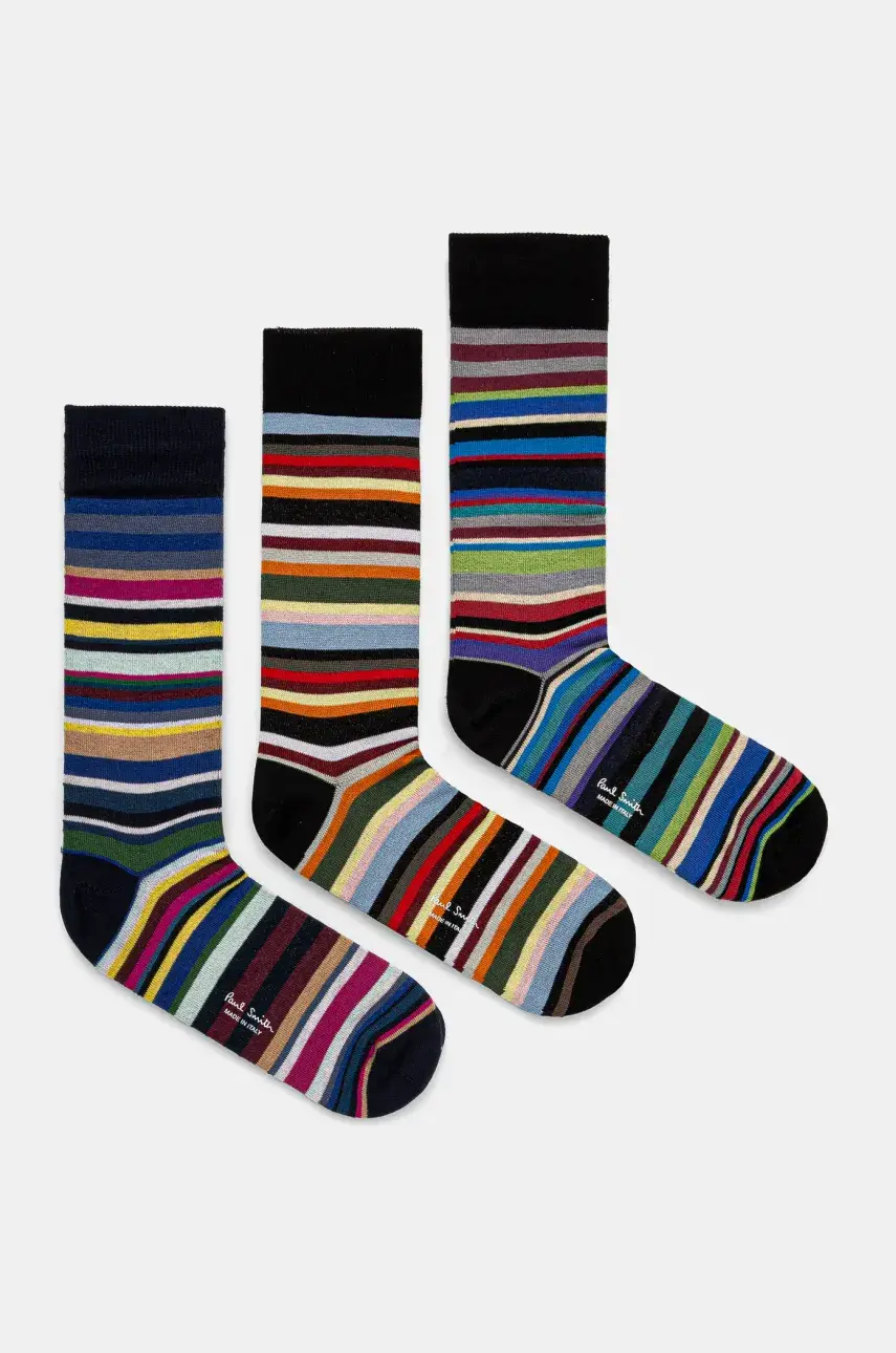 Ponožky Paul Smith 3-pak pánske, viac farieb, M1A-SOCK-P3PSTR