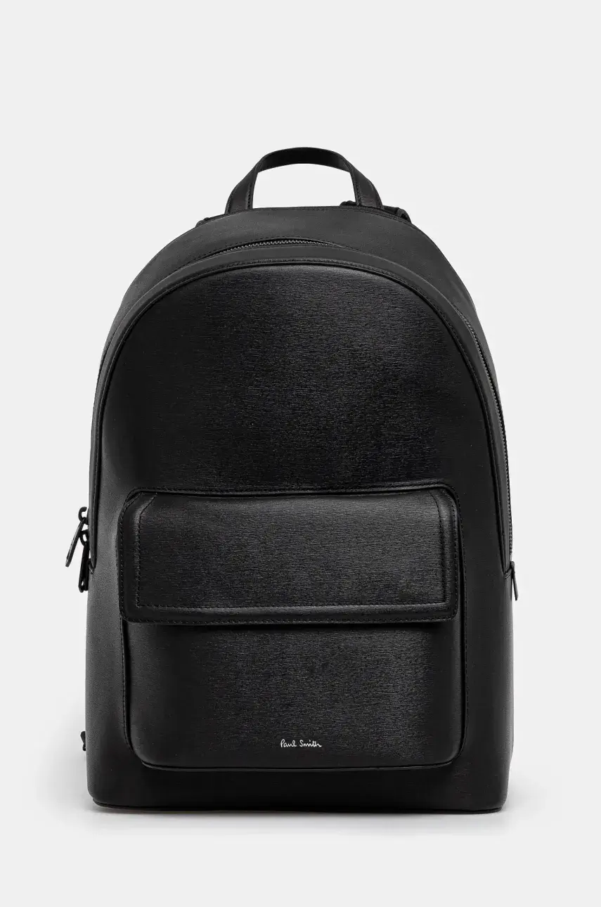 Ruksak Paul Smith pánsky, čierna farba, veľký, jednofarebný, M1A-8043-BSGRAI