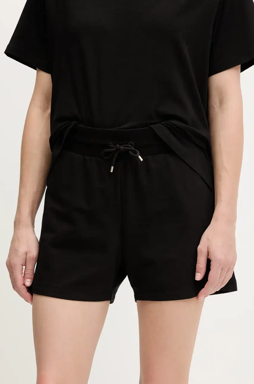 Šortky EA7 Emporio Armani čierna farba, jednofarebné, stredne vysoký pás, AF13135.7W000079