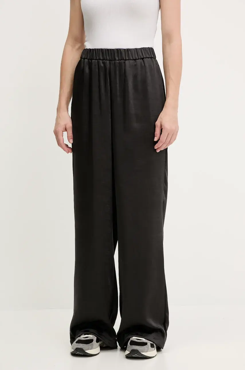Nohavice EA7 Emporio Armani čierna farba, jednofarebná, AF13256.7W000144