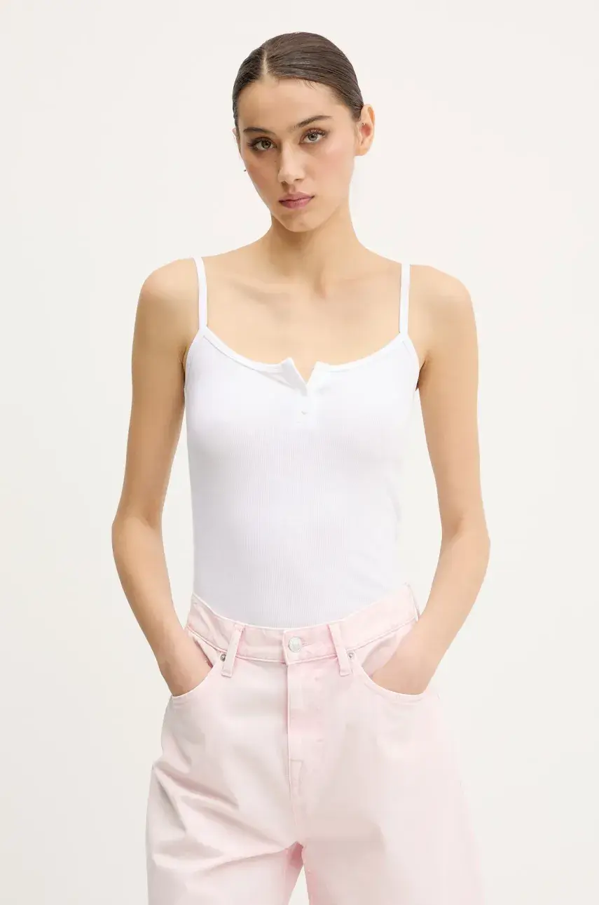 Top Hollister Co. biela farba, KI339-5082