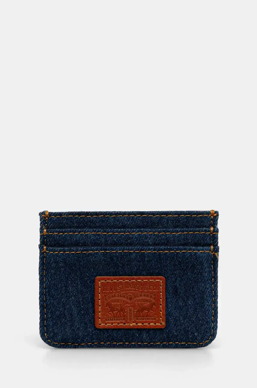 Puzdro na karty Levi's tmavomodrá farba, 0020B-0000