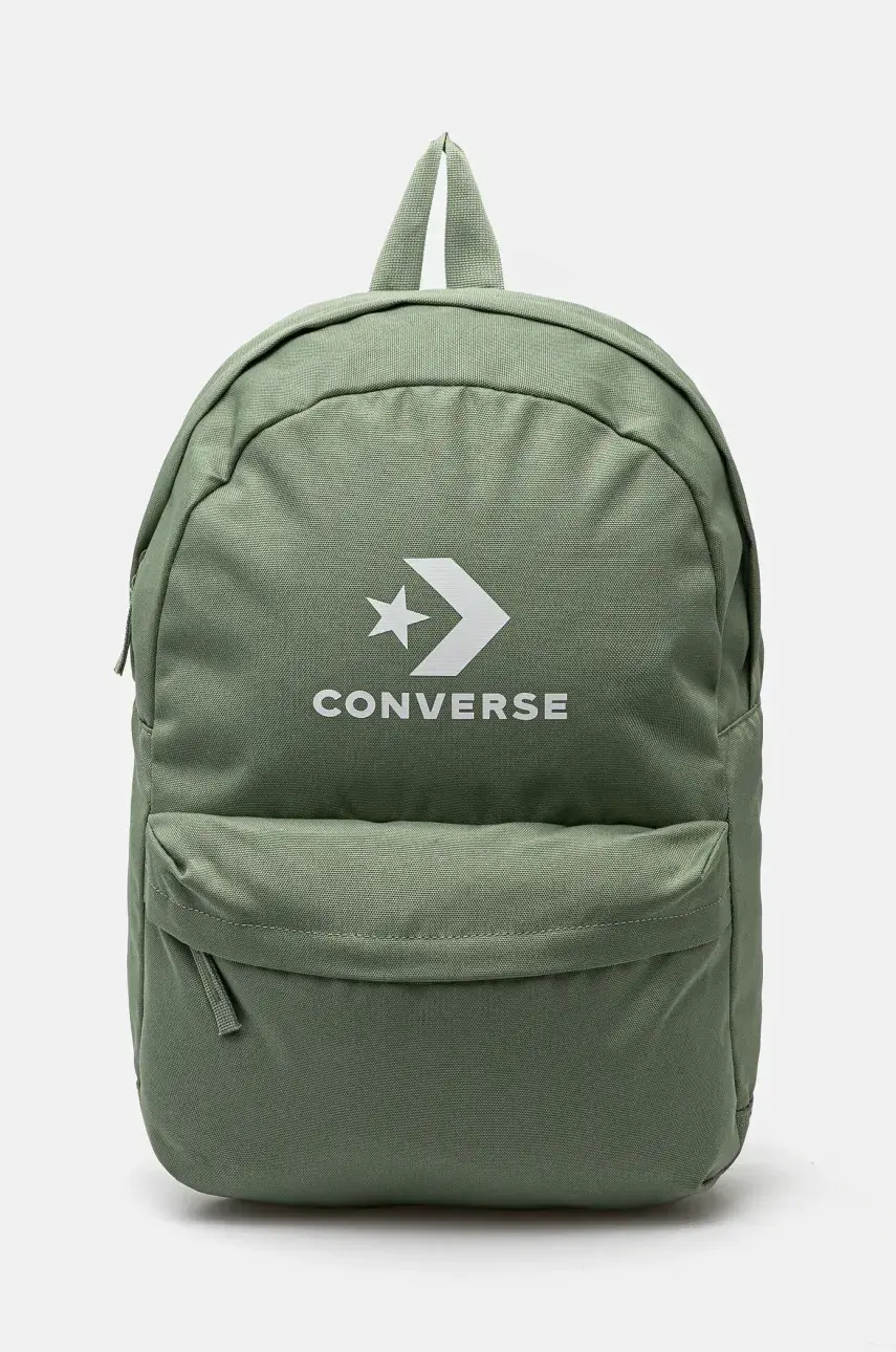 Ruksak Converse zelená farba, veľký, s potlačou, 10025485-A18