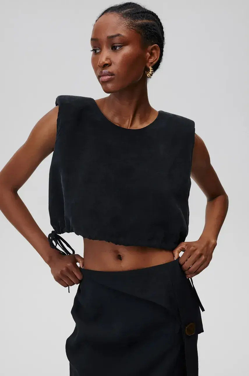 Blúzka Undress Code Persephone Top čierna farba, jednofarebná, 674