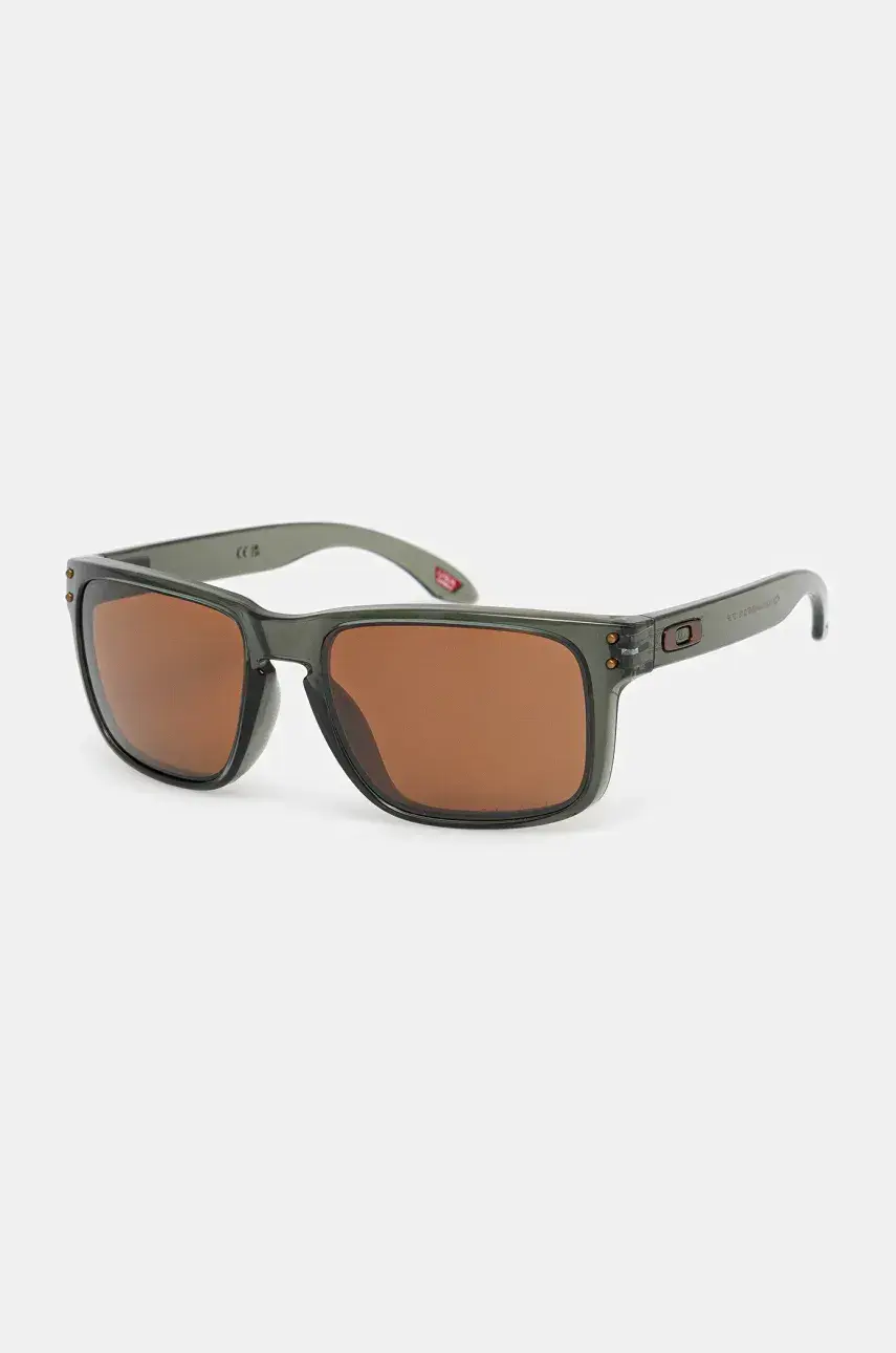 Slnečné okuliare Oakley zelená farba, OO9102-W855