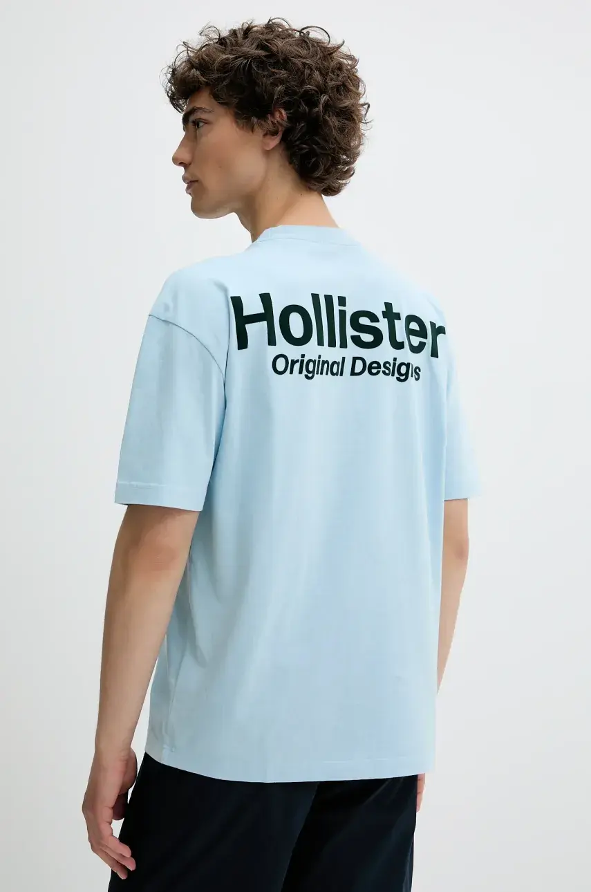 Bavlnené tričko Hollister Co. pánske, s potlačou, KI323-5007
