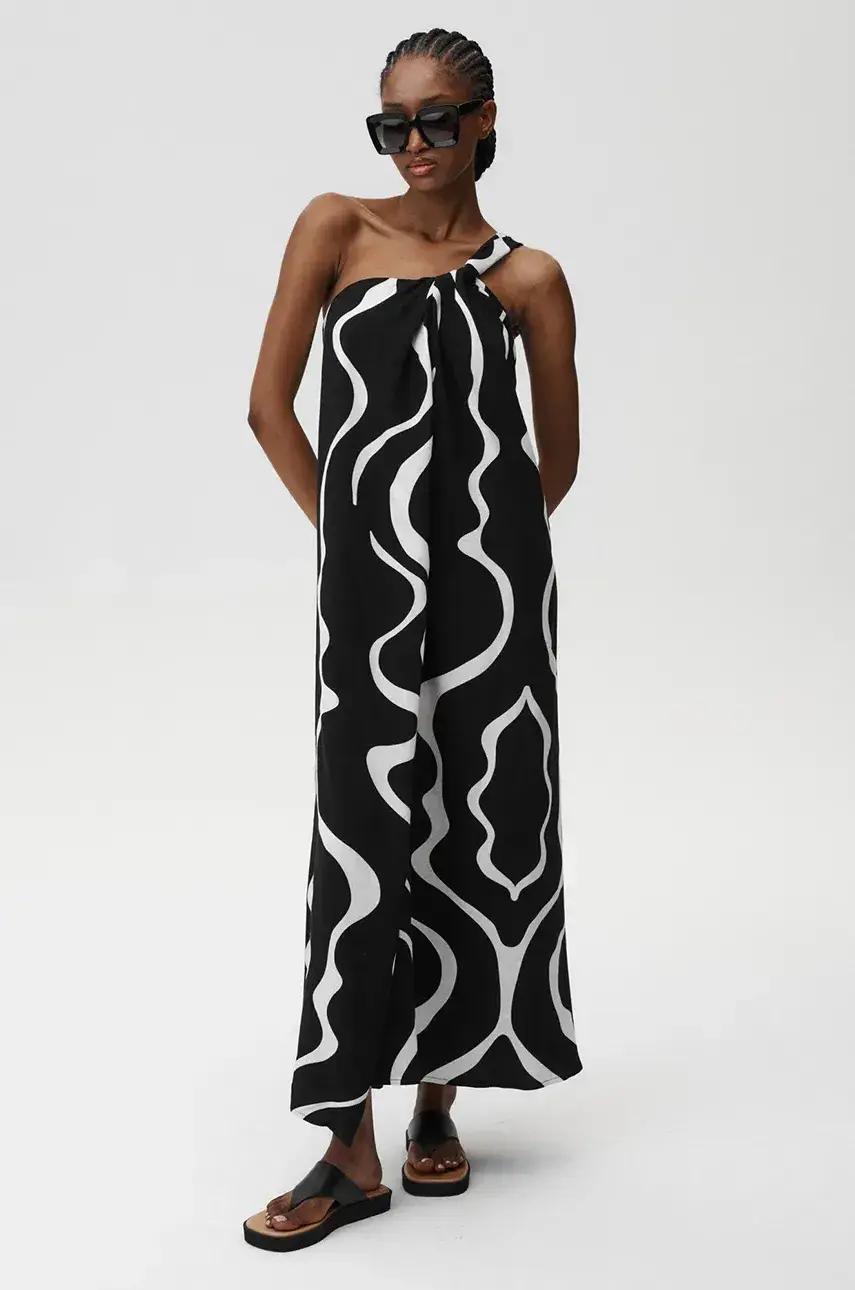Šaty s prímesou ľanu Undress Code Theia Dress viac farieb, midi, oversize, 903