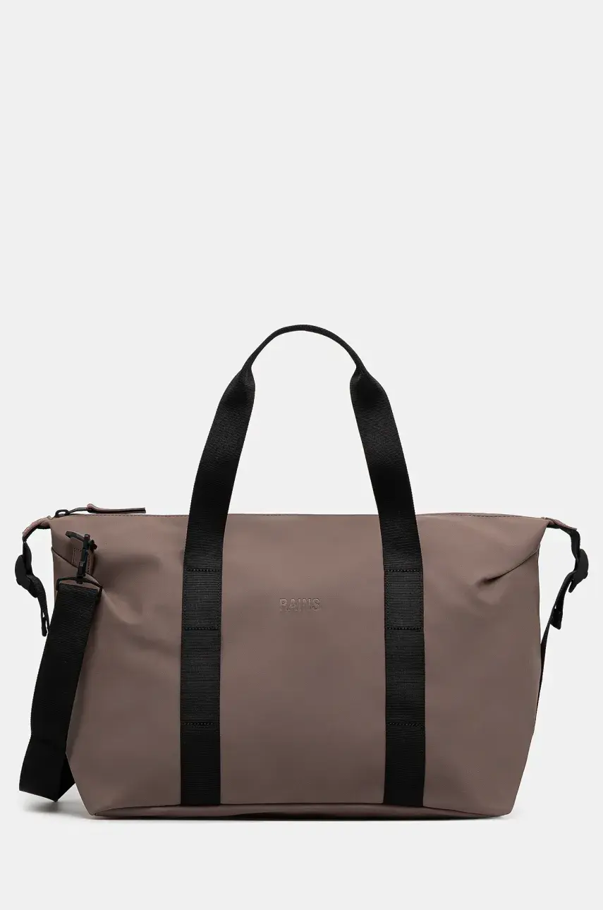 Taška Rains Hilo Weekend Bag Small W3 hnedá farba, 14220.110