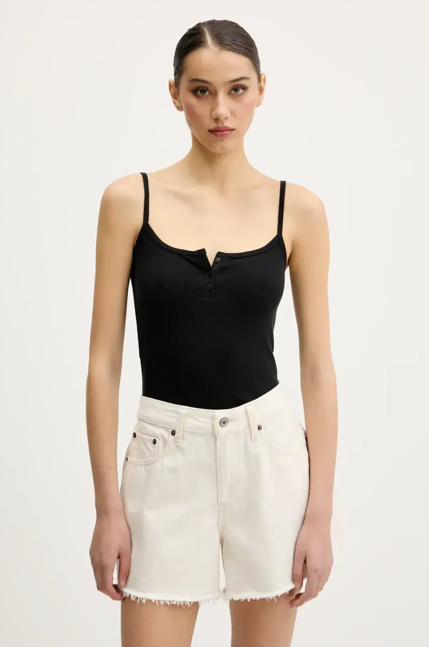 Top Hollister Co. čierna farba, KI339-5082