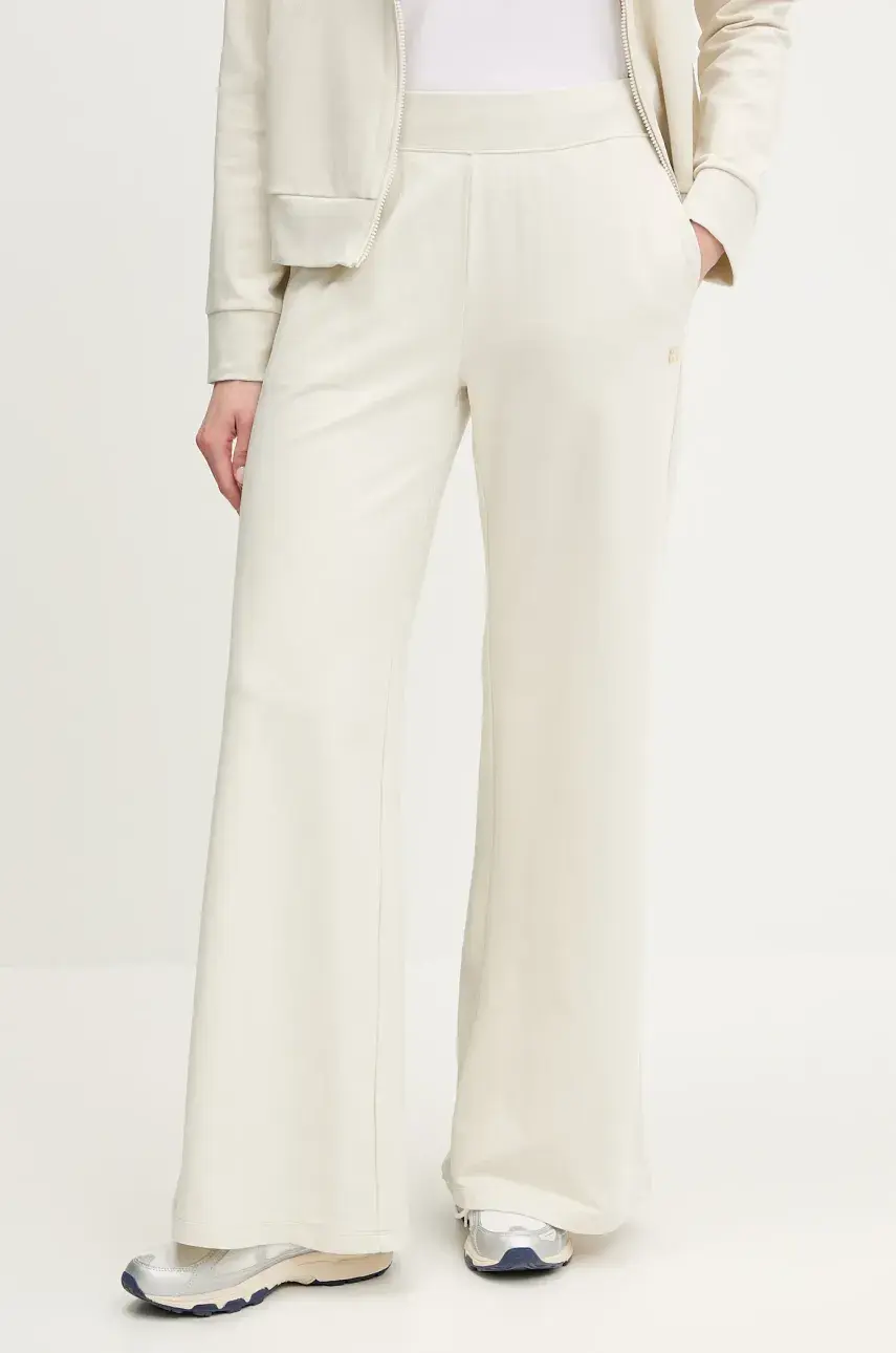 Tepláky EA7 Emporio Armani béžová farba, jednofarebná, AF13135.7W000083