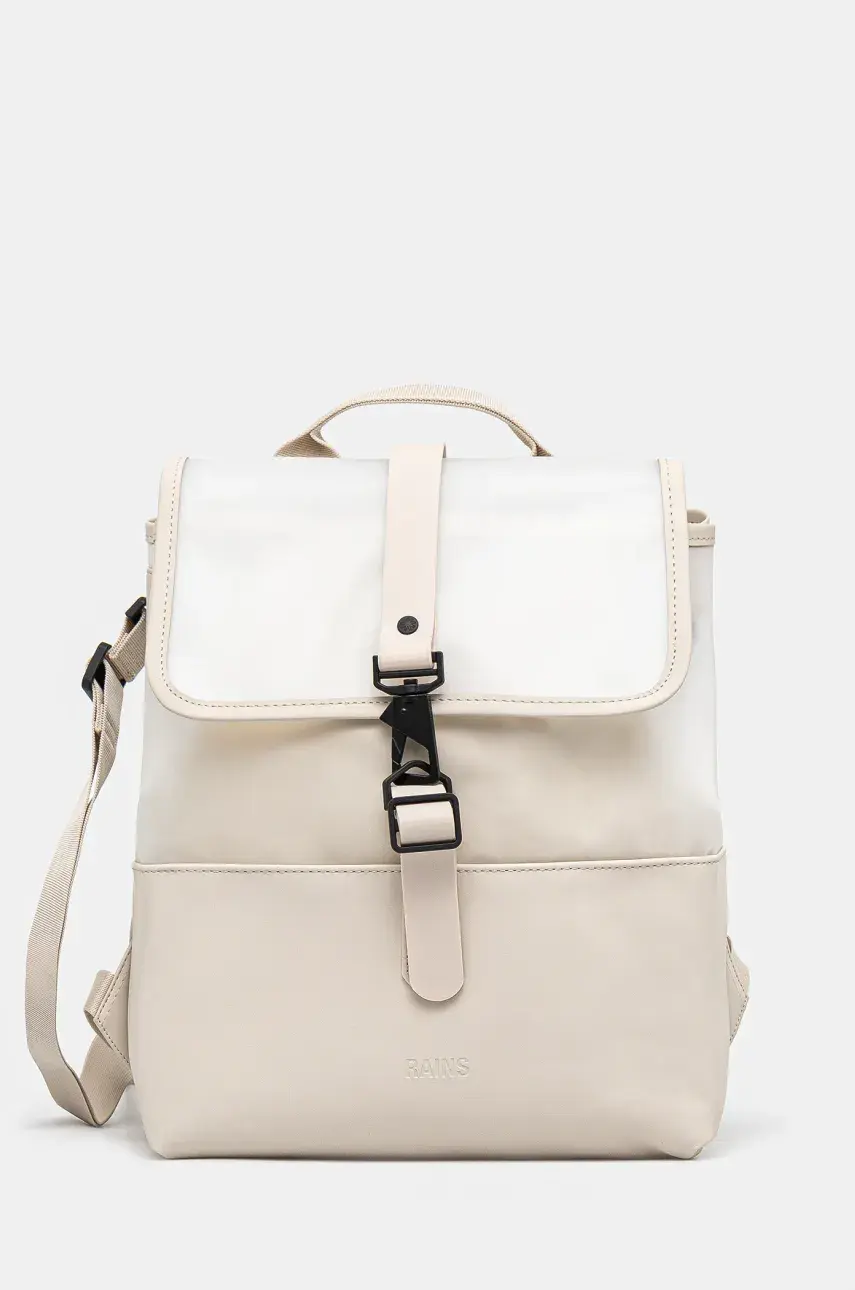 Ruksak Rains Split Bucket Backpack W3 béžová farba, veľký, jednofarebný, 14140.107