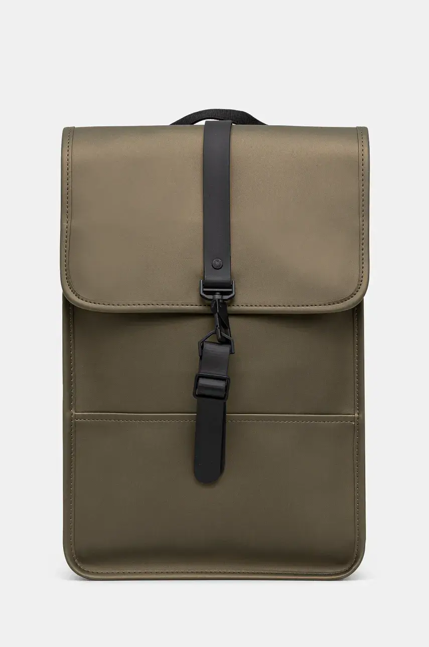 Ruksak Rains Backpack Mini W3 zelená farba, veľký, jednofarebný, 13020.105