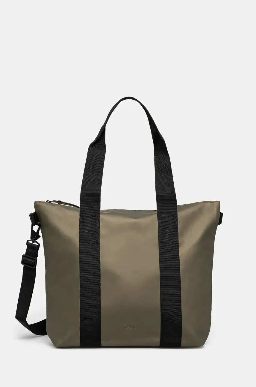 Taška Rains Tote Bag Mini W3 zelená farba, 14160.105