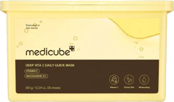 Medicube Vitamínová pleťová maska Deep Vita C (Daily Quick Sheet Mask) 30 ks