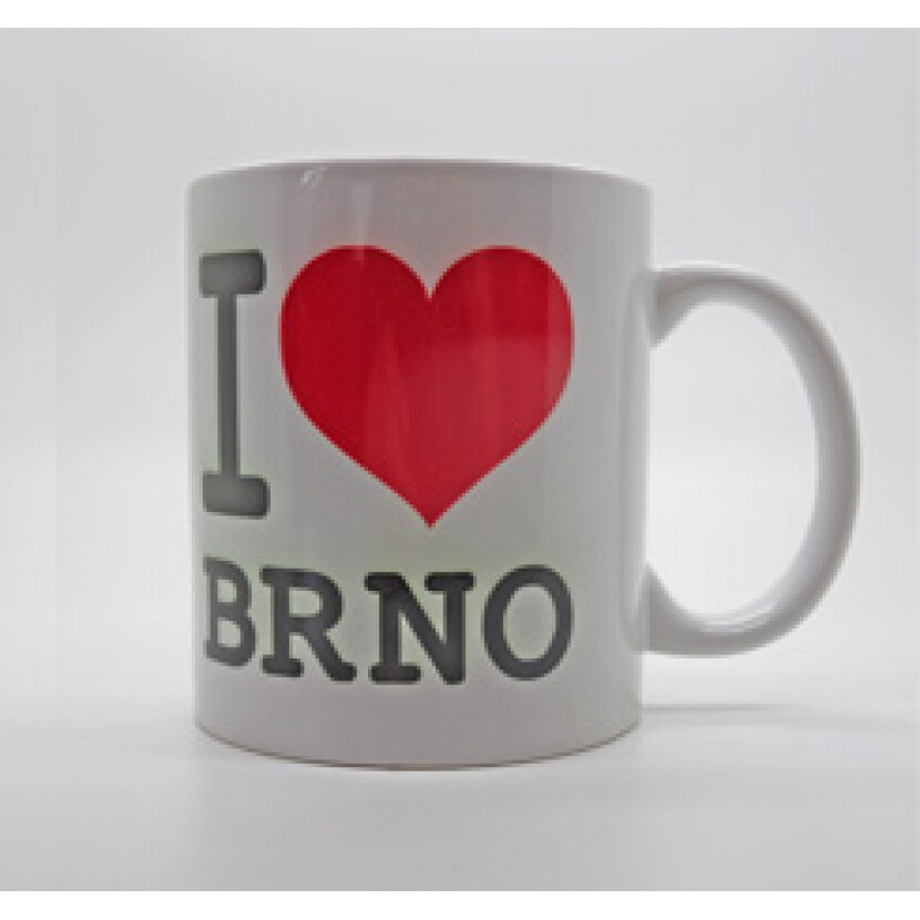 Hrnček I Love Brno - biely