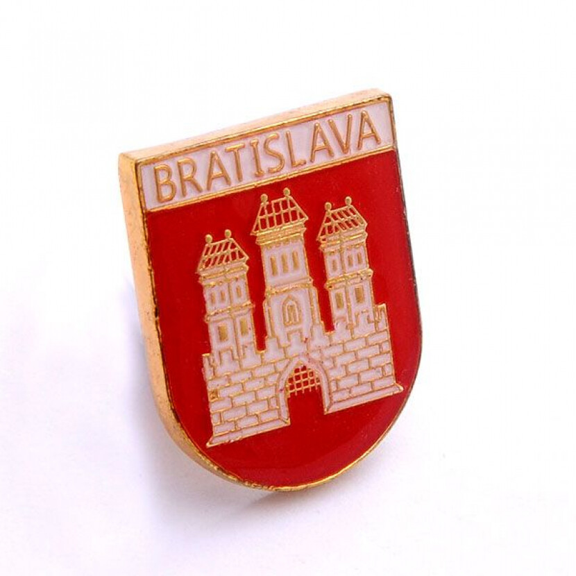 Odznak (pins) Bratislava 2x1,5 cm - farebný