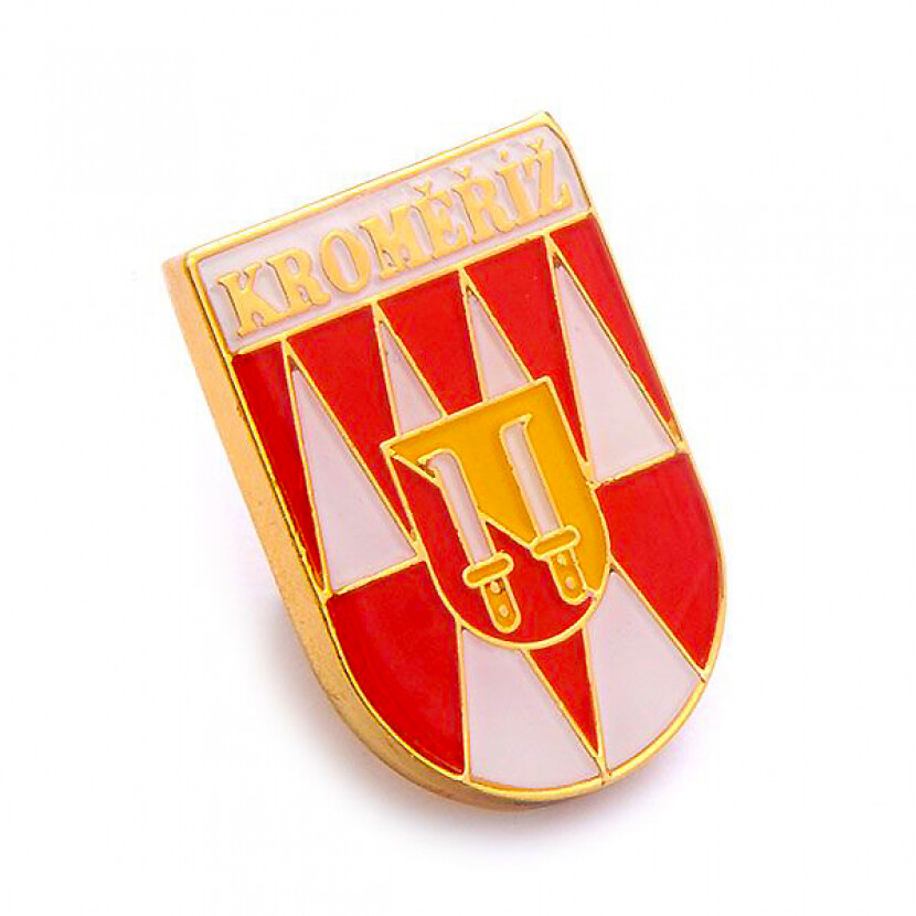 Odznak (pins) Kroměříž 2x1,5 cm - farebný