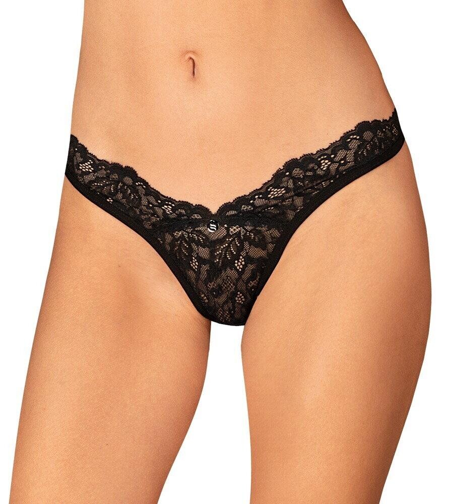 Obsessive Bellastia tangá - čierna: M/L