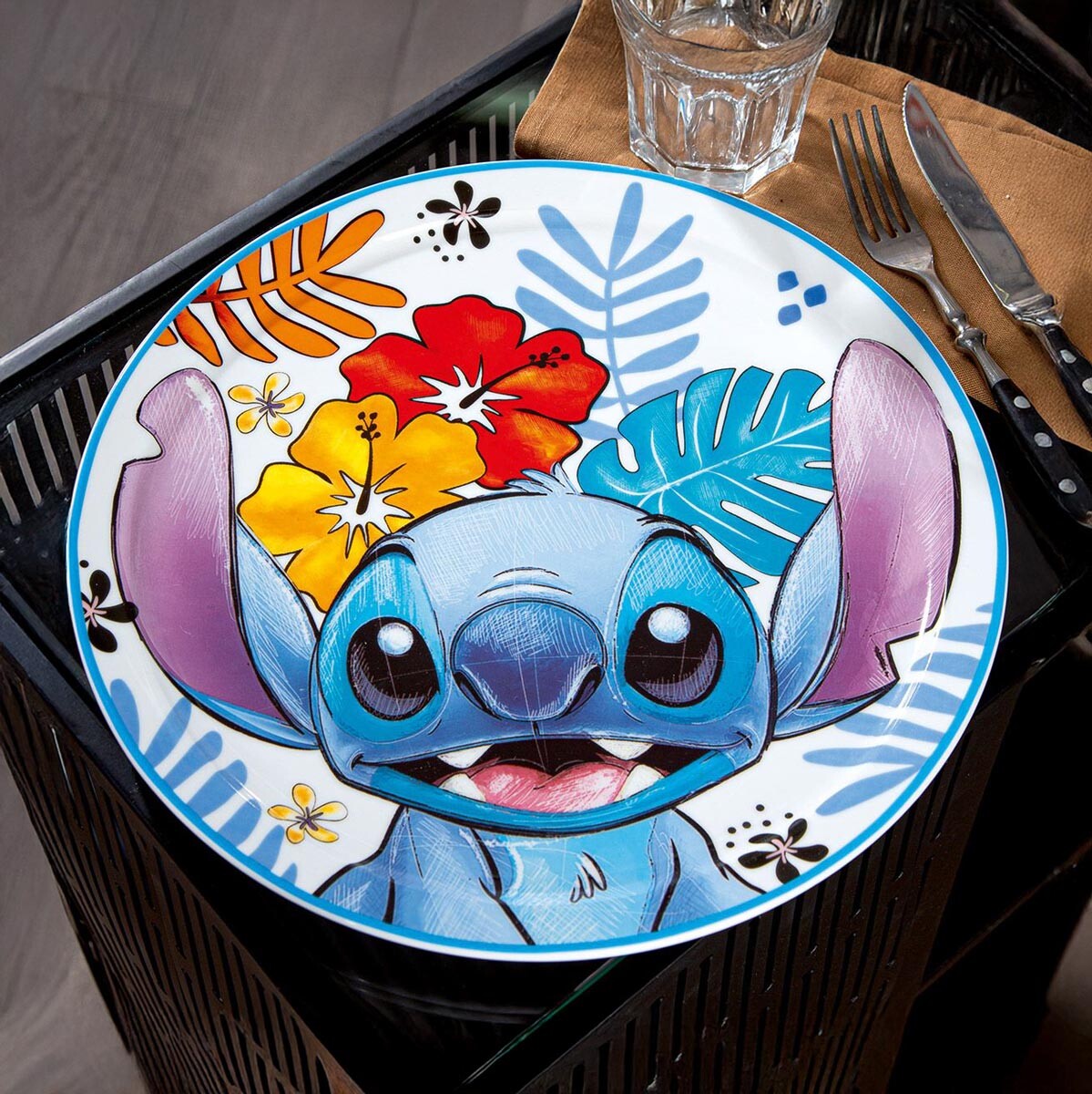 Gilde Servírovací talíř Stitch,modrý