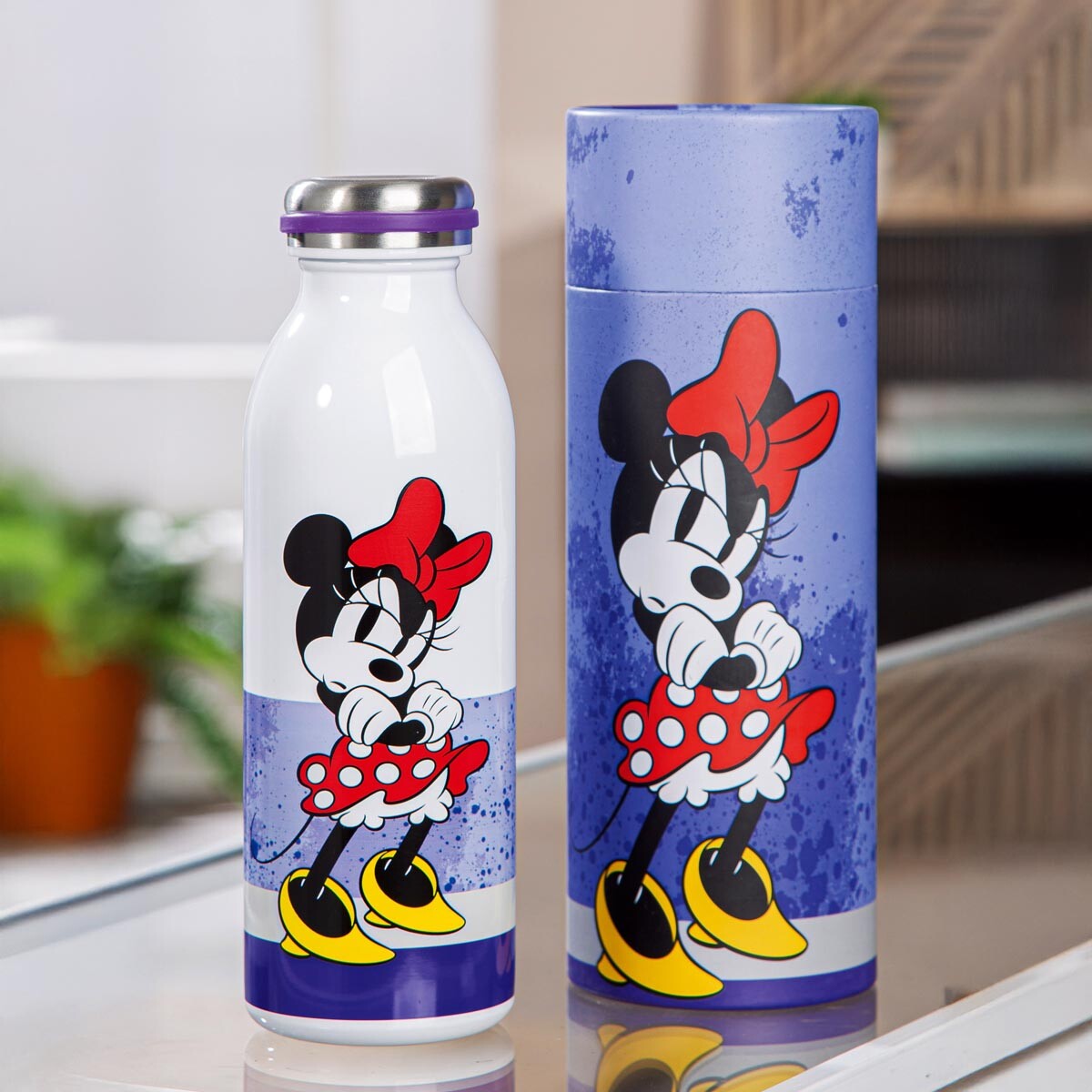 Gilde Nerezová termoska Minnie, modrá