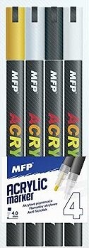 MFP PAPER akrylové 4 mm, set 4 ks