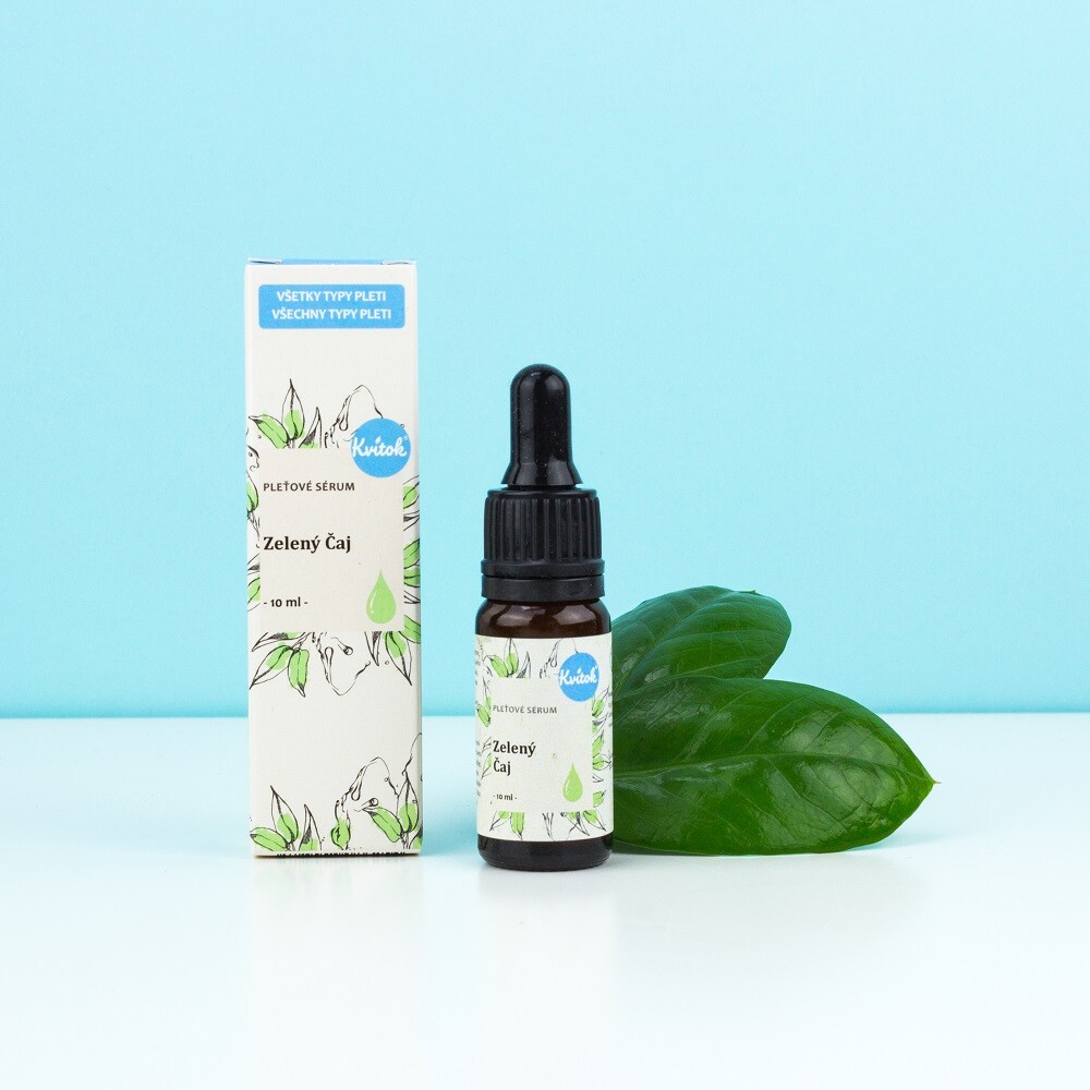 Kvitok Akcia spotreba 06/2025 Pleťové sérum - Zelený čaj 10ml-1 10 ml