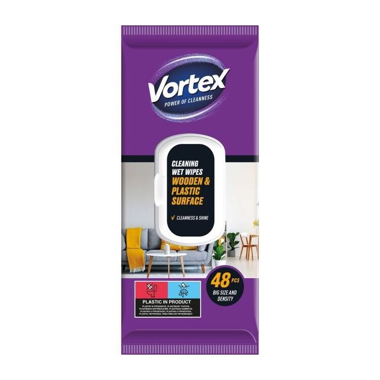 MAKRO - Čistiace obrúsky na drevo a nábytok 48ks Vortex