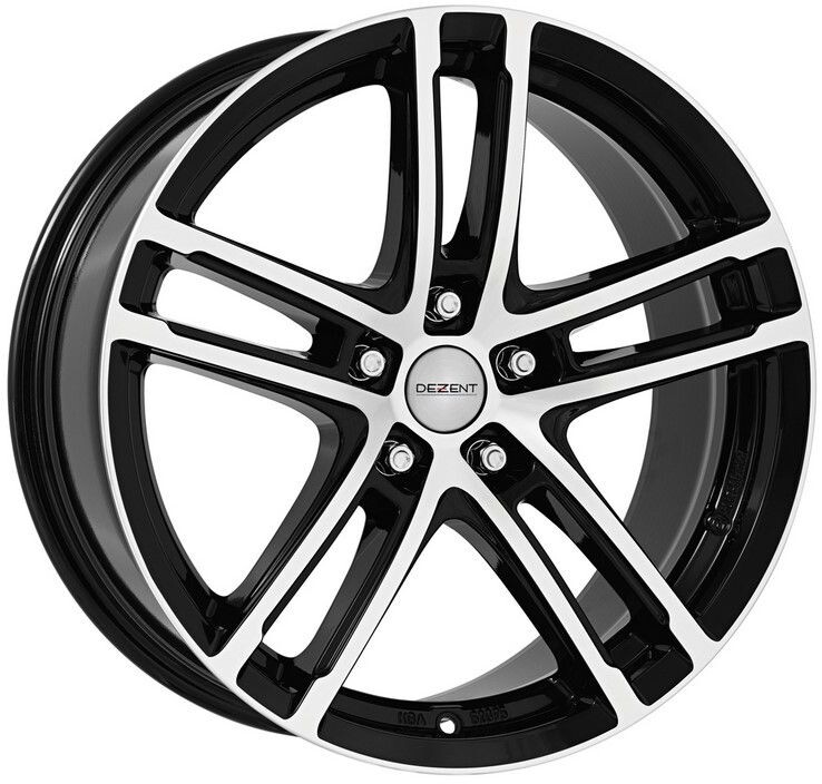 Dezent TZ dark 7x16 5x114.3 ET40 Leštená čelná plocha / čierne lakovanie