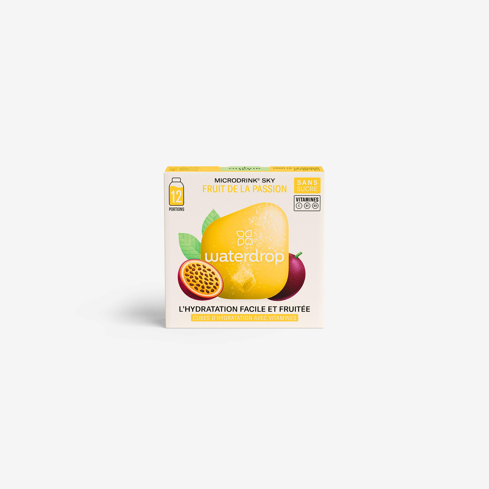 Waterdrop rozpustné kocky s prírodným extraktom z marakuje 12 × 500 ml