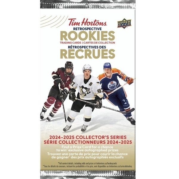 2024-25 Upper Deck Tim Hortons Retrospective Rookies Hockey Hobby Balíček BA1191