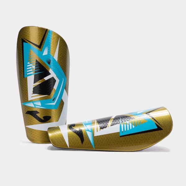 J-PRO SHIN GUARDS GOLD FLUOR TURQUOISE L