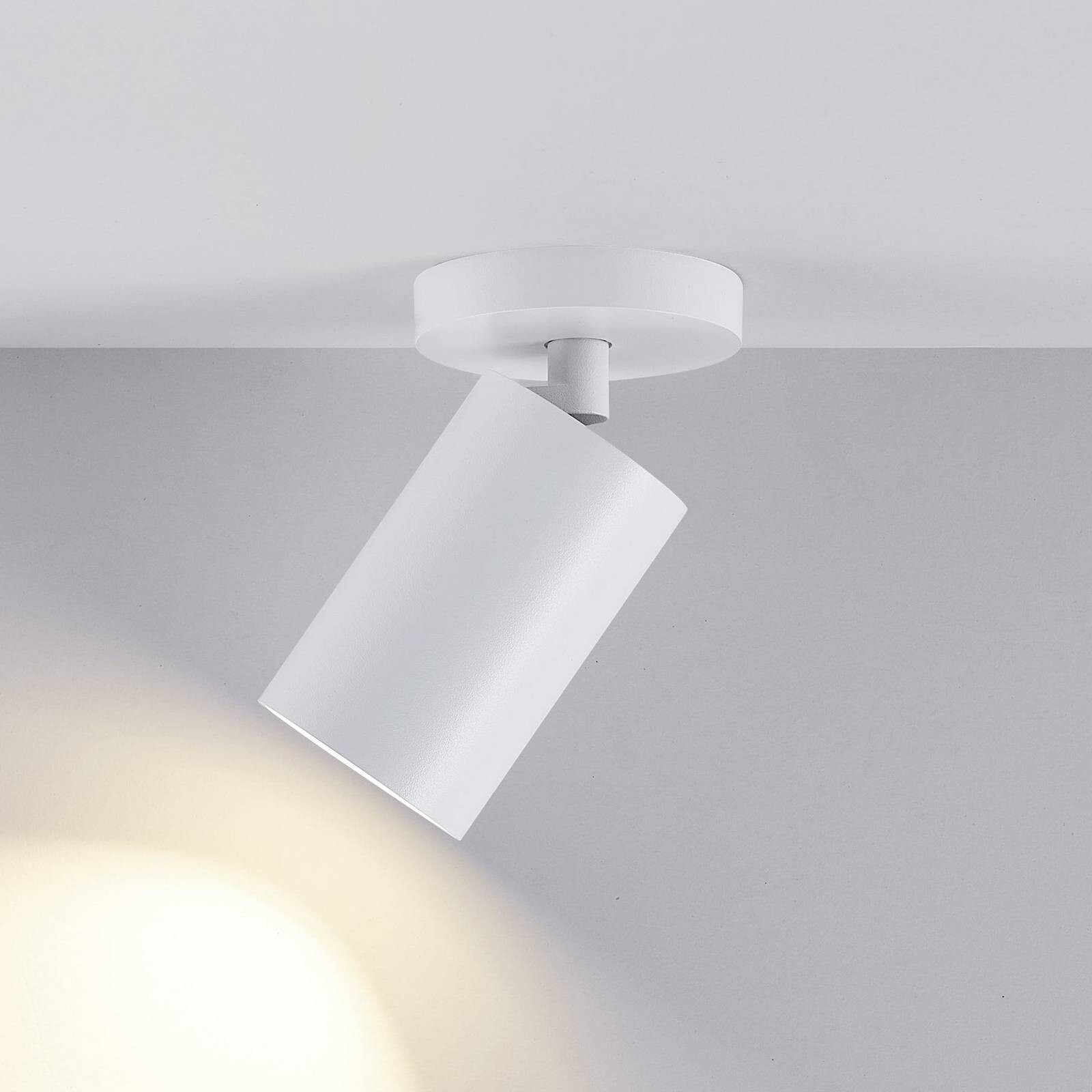 Stropné bodové svetlá CAN TILT, biele, Ø 8 cm, 1-pl. kov, GU10