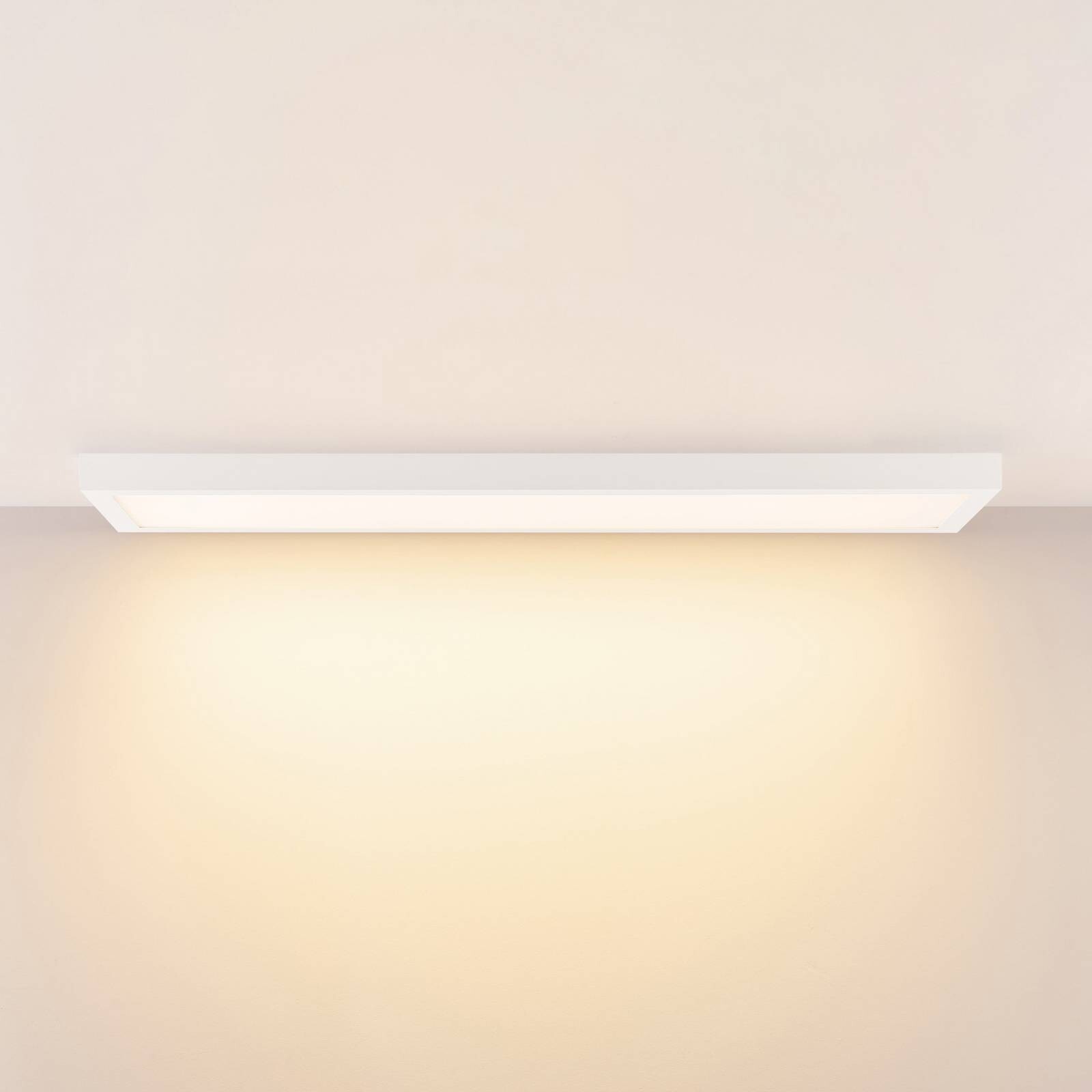 LED panel PRO OFFICE SANO, 123 x 33 cm, stmievateľné, biely kov CCT
