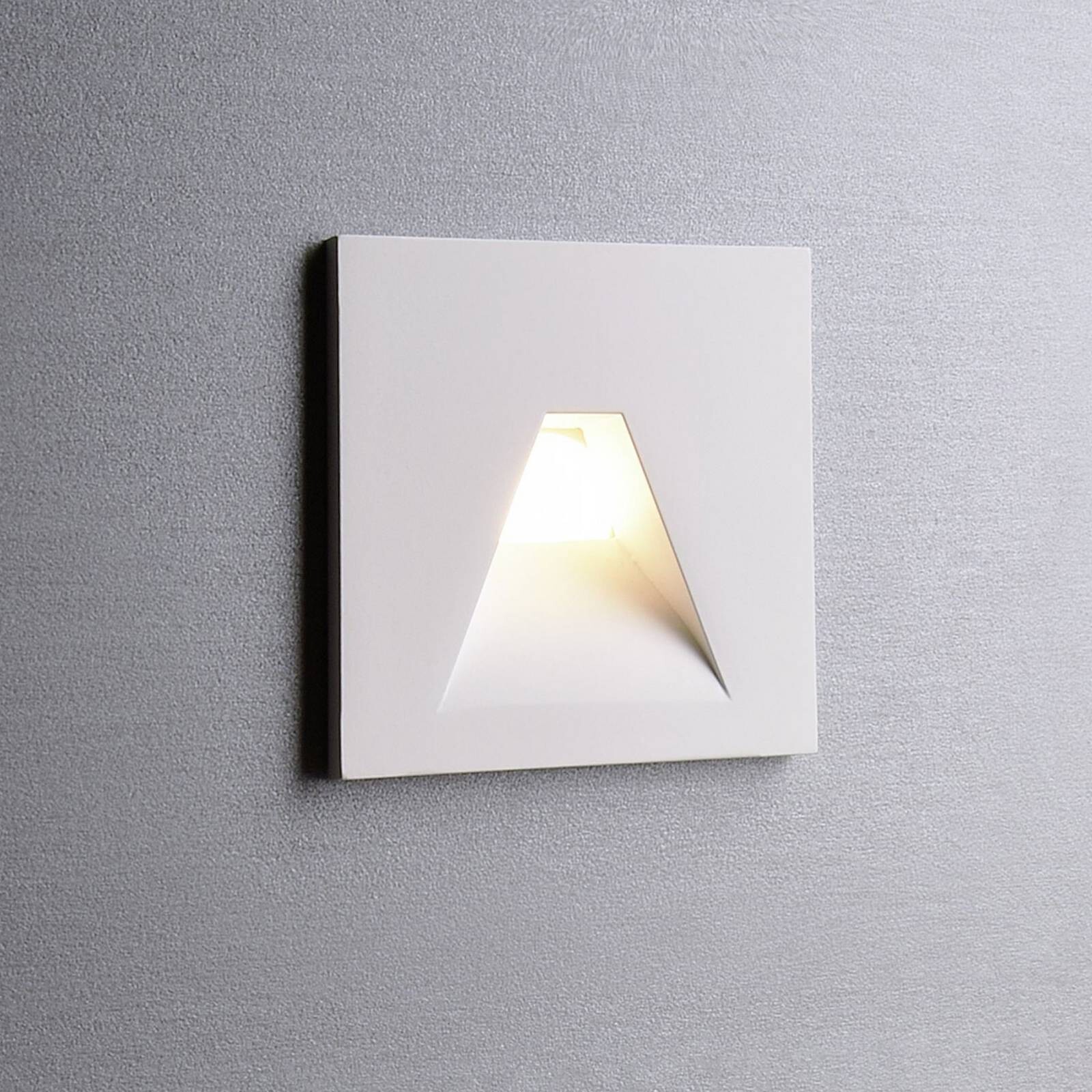 LED nástenné svietidlo SET Alwaid, biele 8 x 8 cm uhol 2 700 K