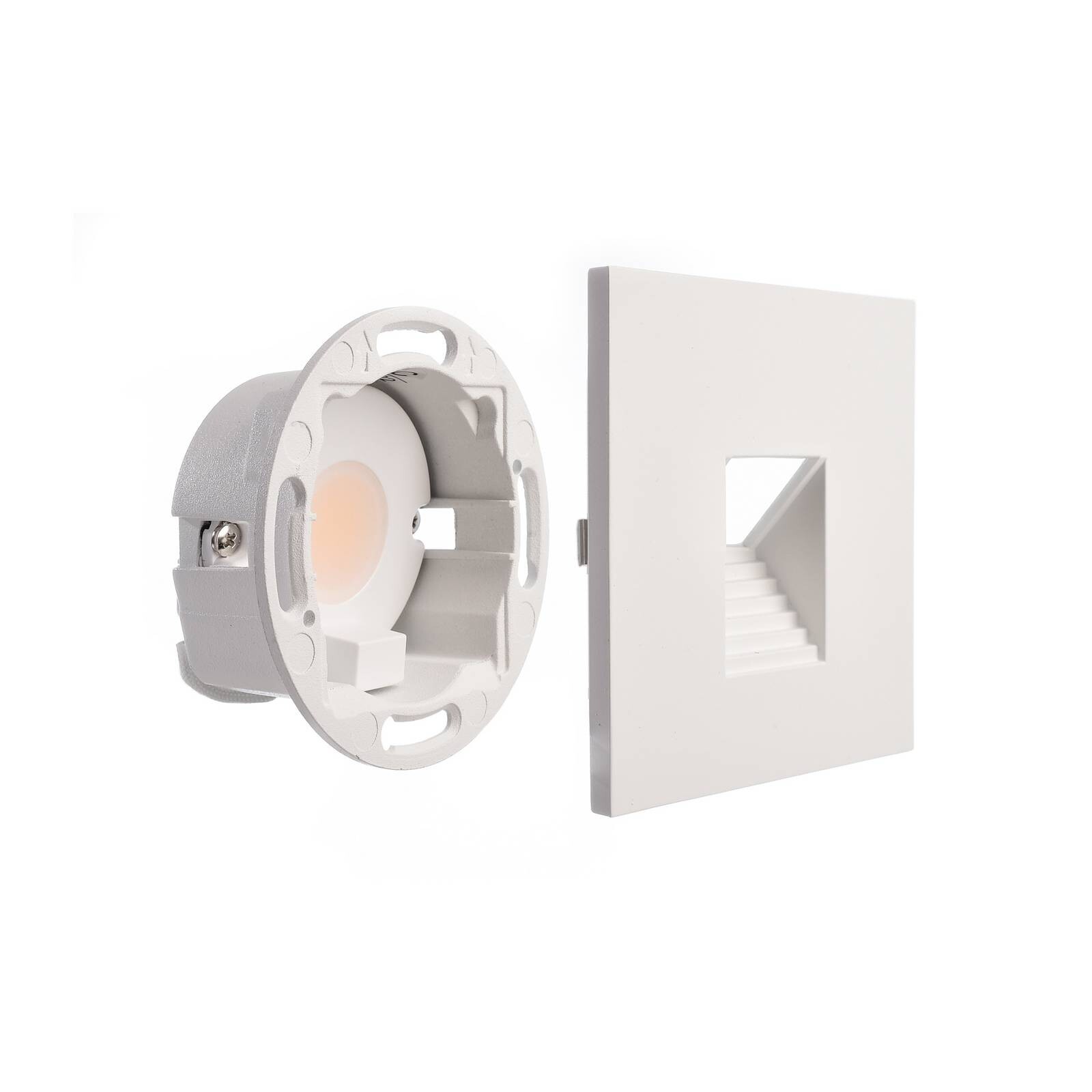 LED nástenné svietidlo SET Alwaid, biele 8 x 8 cm, úroveň 2 700 K