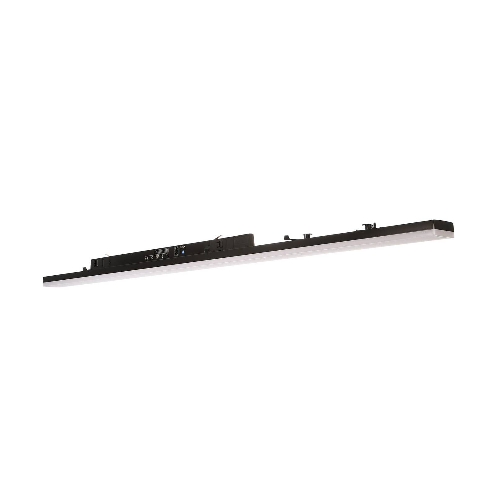 LED koľajnicové svietidlo LINEAR PRO čierne CCT 120cm 3-okruhové DALI