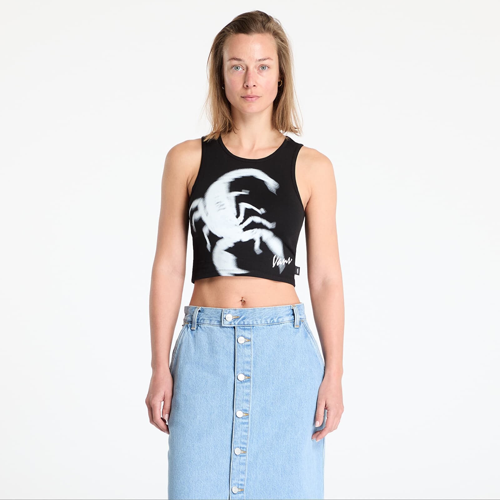 Tielko Vans Venom Fitted Crop Tank Black XS