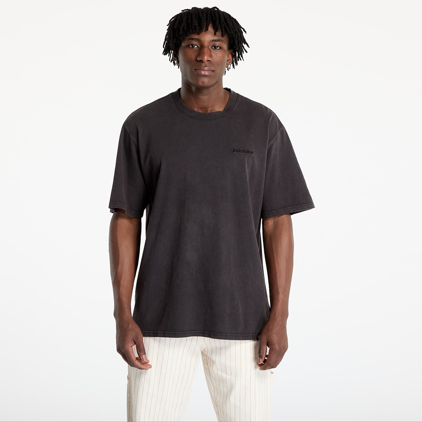 Tričko Dickies Plentywood Short Sleeve Tee Acid Wash Black M