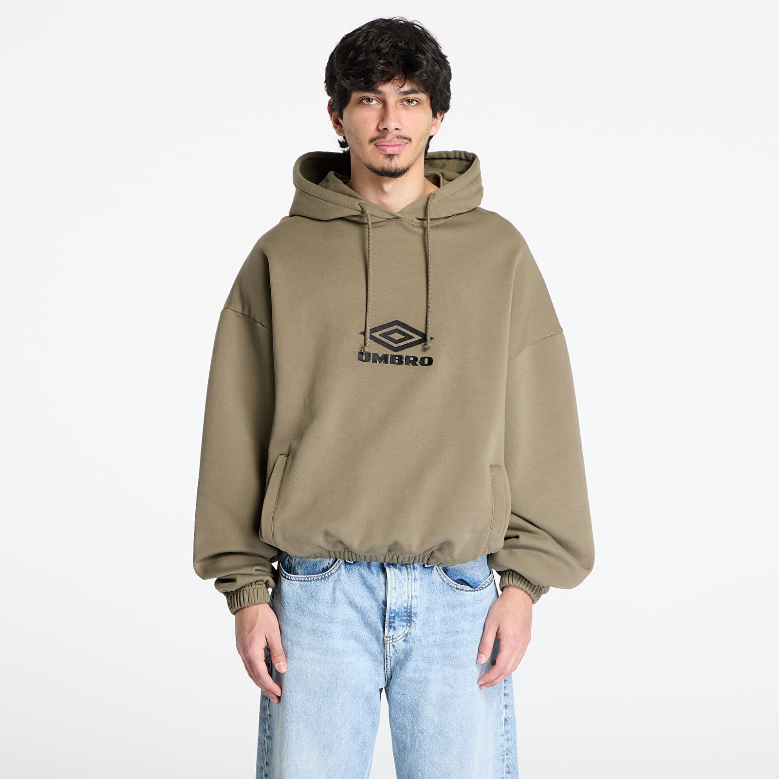 Mikina Umbro Og Logo Mask Hoodie Army Green L